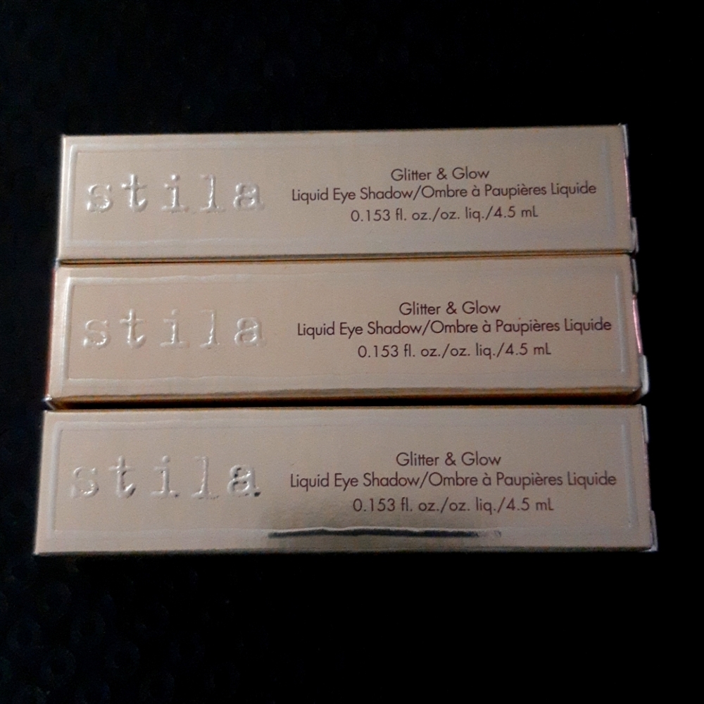 Stila Glitter and Glow Liquid Eye Shadow. NIP x3